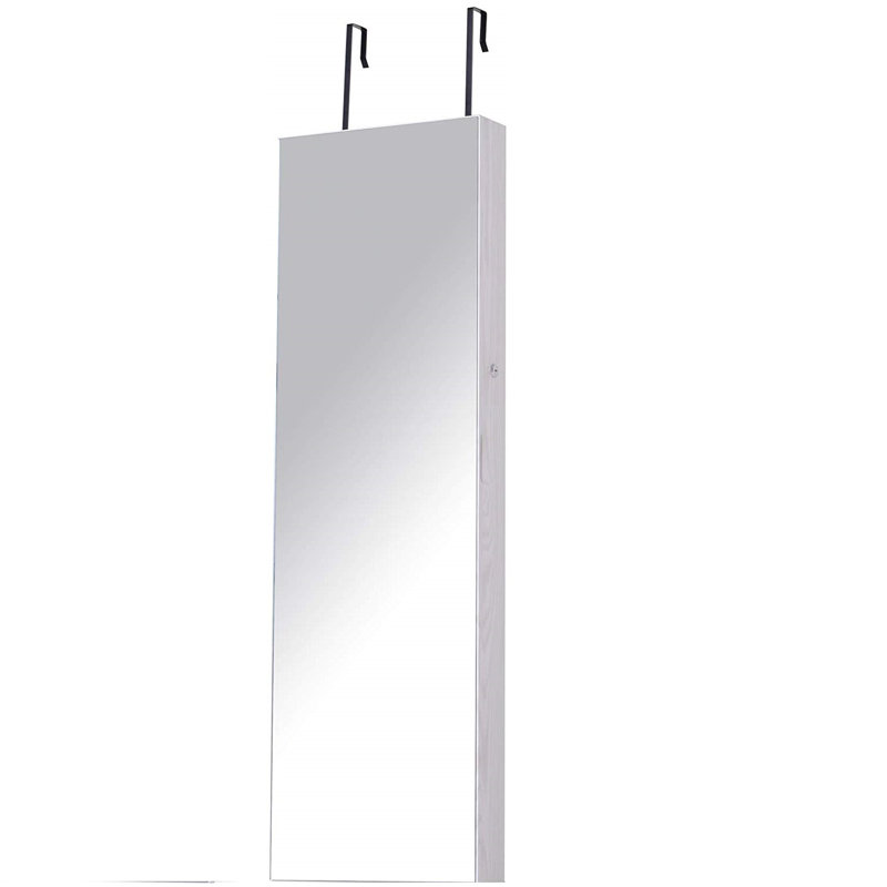 Ebern Designs Wandmontierter Schmuckschrank Harty mit Spiegel